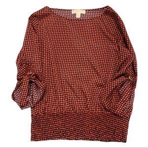 MICHAEL Michael Kors Large 3/4 Length Blouse